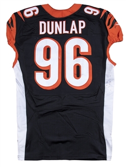 2016 Carlos Dunlap Game Used Cincinnati Bengals Home Jersey Photo Matched To 11/20/2016 (NFL-PSA/DNA)